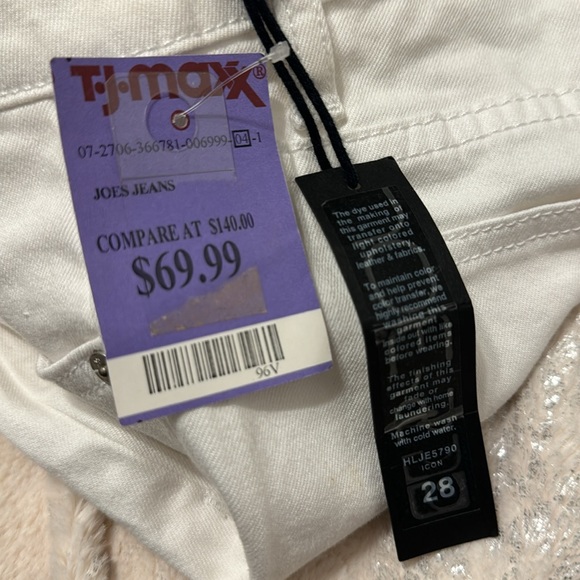 Joe’s White Boot cut Jeans, High Waist Icon Fit, stretch, w28 - Picture 8 of 8